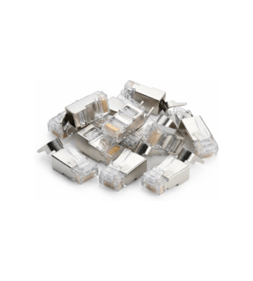 Złącze DANICOM SFTP CAT6a RJ45 - do drutu litego - 10 szt.