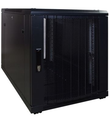 Mini szafa serwerowa 12U z drzwiami perforowanymi 600x1000x720mm (szer. x gł. x wys.)
