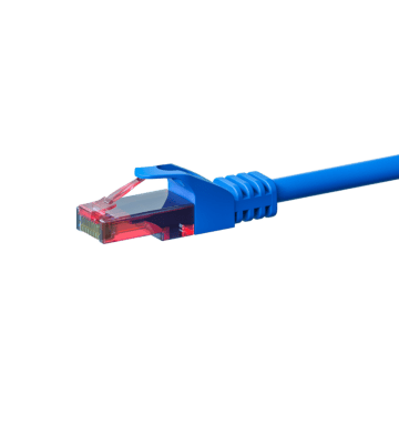 Kabel krosowy UTP CAT6 2m niebieski - 100% miedź