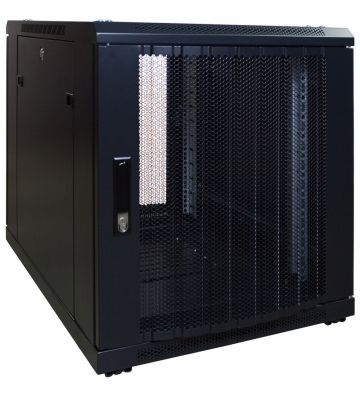 Mini szafa serwerowa 12U z drzwiami perforowanymi 600x800x720mm (szer. x gł. x wys.)