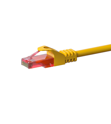 Kabel krosowy UTP CAT6 5m żółty - 100% miedź