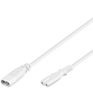 Kabel zasilający C7 do C8 2m biały