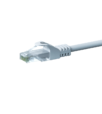 Kabel krosowy UTP CAT5e 0,50 m biały - 100% miedź