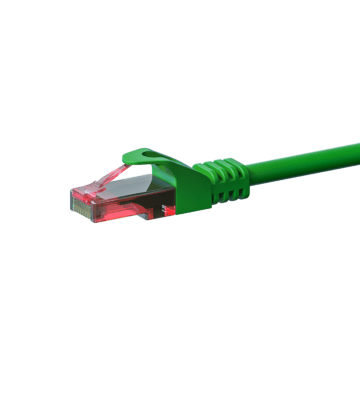 Kabel krosowy UTP CAT6 0,15m zielony - 100% miedź