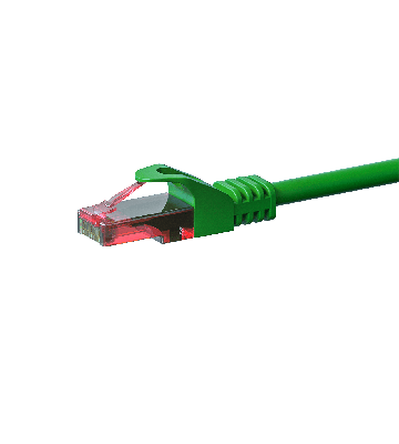 Kabel krosowy UTP CAT6 7,5m zielony - 100% miedź