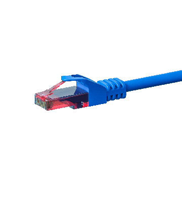 Kabel krosowy UTP CAT6 1,50 m niebieski - 100% miedź