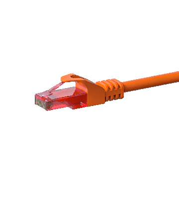 Kabel krosowy UTP CAT6 50m pomarańczowy - 100% miedź