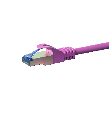 Kabel krosowy CAT6a S/FTP (PIMF) 1,50 m różowy