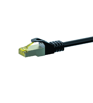 Kabel krosowy Cat7 S/FTP (PIMF) 0,50 m czarny
