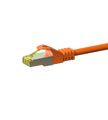 Kabel krosowy Cat7 S/FTP (PIMF) 1,50 m pomarańczowy