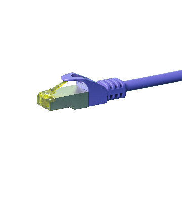 Kabel krosowy Cat7 S/FTP (PIMF) 3m fioletowy