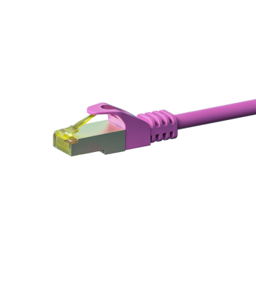 Kabel krosowy Cat7 S/FTP (PIMF) 2m różowy
