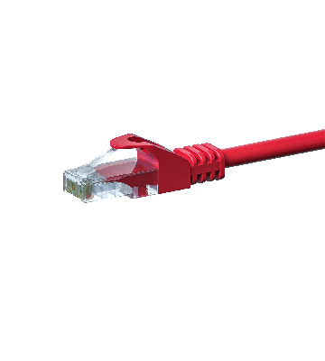 Kabel krosowy UTP CAT5e 15m czerwony - CCA