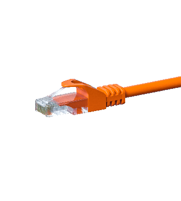 Kabel krosowy UTP CAT5e 7,50 m pomarańczowy - CCA