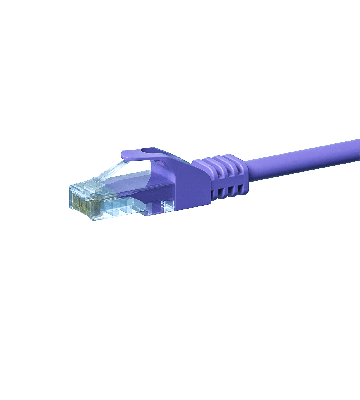 Kabel krosowy UTP CAT5e 0,25 m fioletowy - CCA