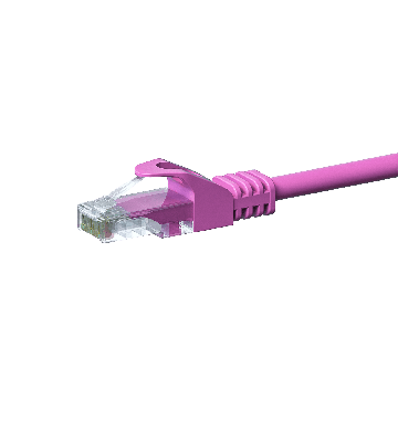 Kabel krosowy UTP CAT5e 10m różowy - CCA