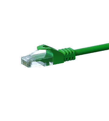 Kabel krosowy UTP CAT6 1m zielony - CCA