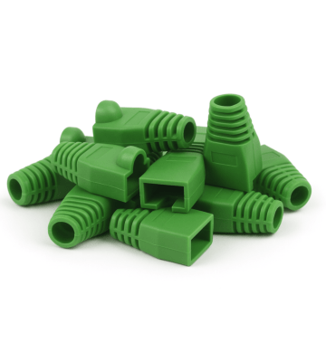 DANICOM Dźwigar kablowy RJ45 Zielony - 10 sztuk