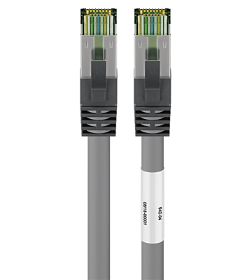 Kabel krosowy Cat8 S/FTP (PIMF) 5m szary