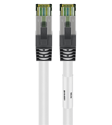 Kabel krosowy Cat8 S/FTP (PIMF) 2m biały