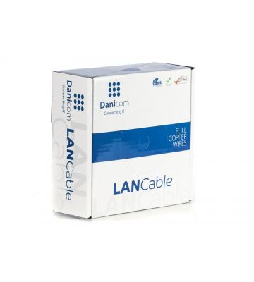 DANICOM CAT5E UTP 50m kabel na rolce elastyczny - PVC (Fca)