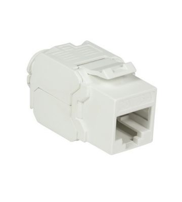 Złącze Keystone CAT6a UTP - beznarzędziowe - białe