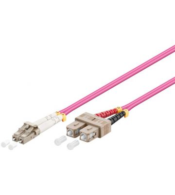 Kabel światłowodowy LC-SC OM4 0,50m