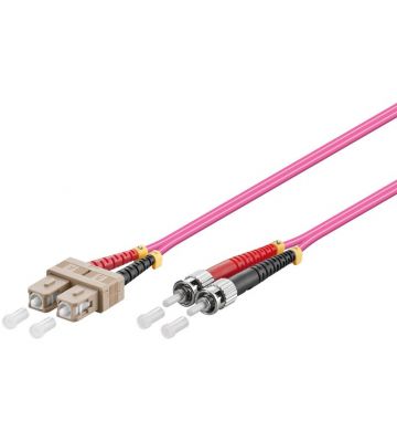 Kabel światłowodowy SC-ST OM4 1m