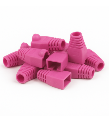 DANICOM Przepustka RJ45 Różowa - 10 sztuk