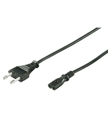 Kabel zasilający wtyczka euro do C7 3m czarny