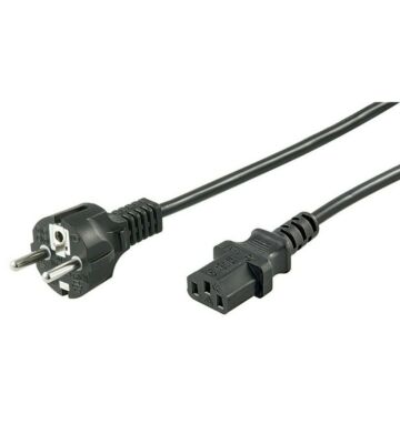Kabel zasilający Schuko do C13 1,50m czarny