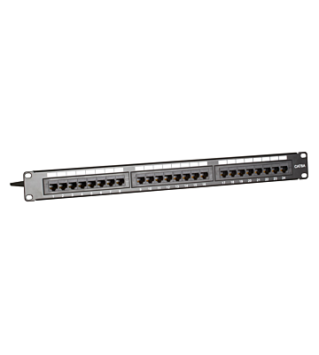 Panel krosowy UTP CAT6a - 24 porty