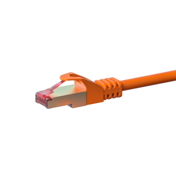 Kabel krosowy CAT6 S/FTP (PIMF) 5m pomarańczowy 