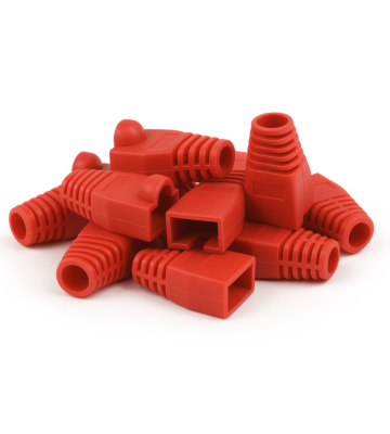 DANICOM Dźwigar kablowy RJ45 Czerwony - 10 sztuk