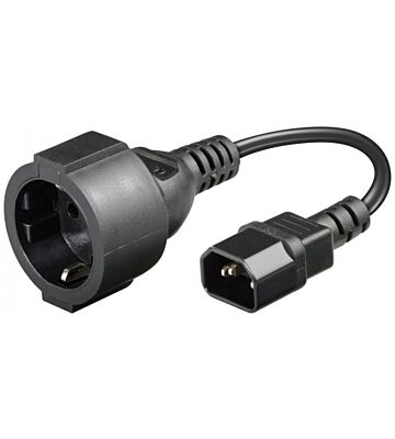 Kabel zasilający wtyczka AC do C14 0,15m - adapter