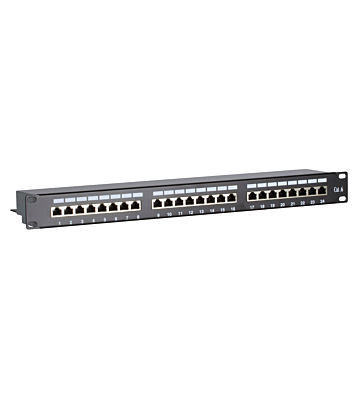 Panel krosowy FTP CAT6 - 24 porty