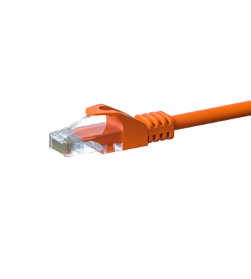 Kabel krosowy UTP CAT5e 0,50 m pomarańczowy - 100% miedź
