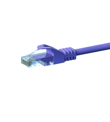 Kabel krosowy UTP CAT5e 0,50 m fioletowy - 100% miedź