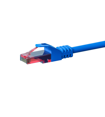 Kabel krosowy UTP CAT6 1m niebieski - 100% miedź