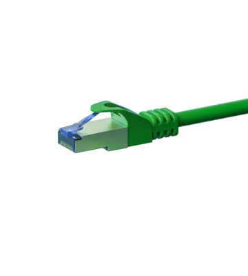 Kabel krosowy CAT6a S/FTP (PIMF) 15 m zielony