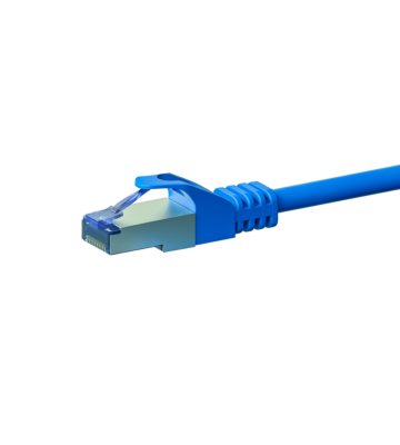 Kabel krosowy CAT6a S/FTP (PIMF) 10m niebieski