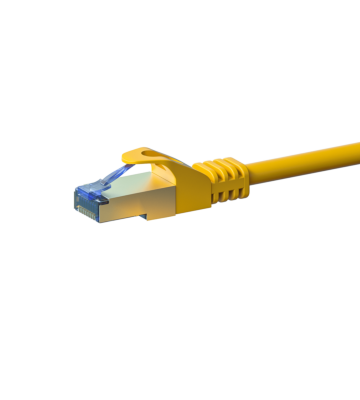 Kabel krosowy CAT6a S/FTP (PIMF) 3m żółty