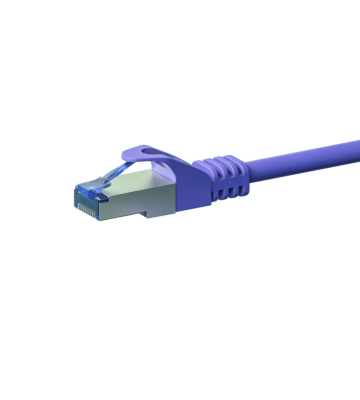 Kabel krosowy CAT6a S/FTP (PIMF) 15 m fioletowy