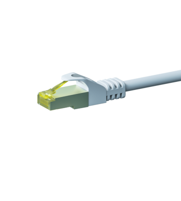 Kabel krosowy Cat7 S/FTP (PIMF) 1m biały