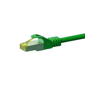 Kabel krosowy Cat7 S/FTP (PIMF) 0,50 m zielony