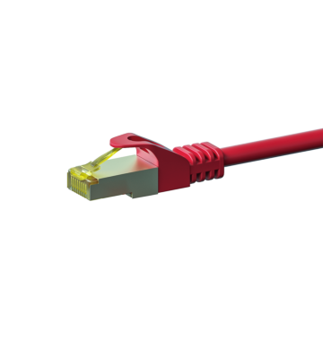 Kabel krosowy Cat7 S/FTP (PIMF) 20m czerwony