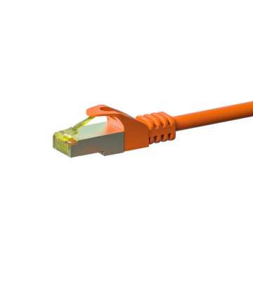 Kabel krosowy Cat7 S/FTP (PIMF) 1,50 m pomarańczowy