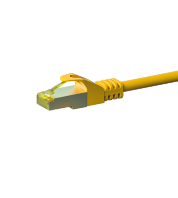 Kabel krosowy Cat7 S/FTP (PIMF) 50m żółty