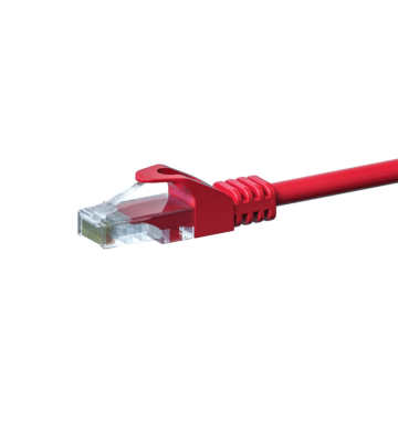 Kabel krosowy UTP CAT5e 0,50m czerwony - CCA