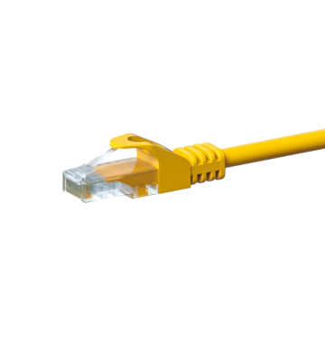 Kabel krosowy UTP CAT5e 0,50 m żółty - CCA